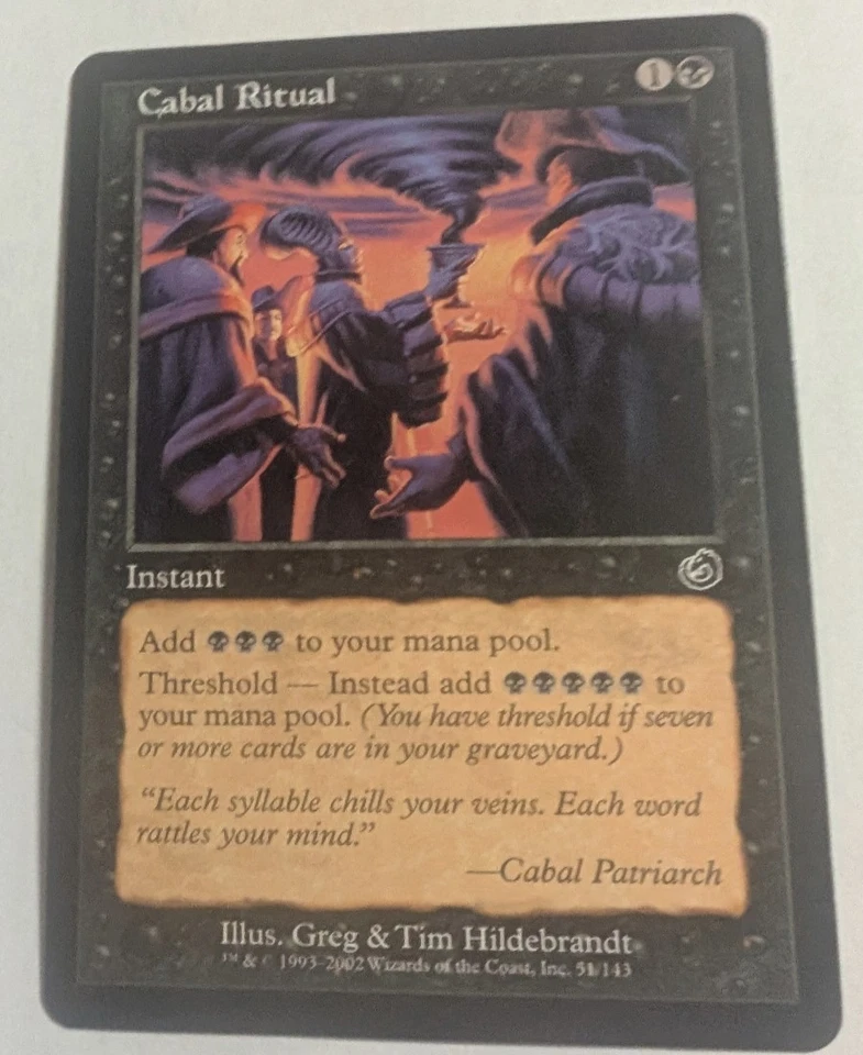 Cabal Ritual Torment Regular Magic the Gathering Lightly Played  - Image 1 of 1