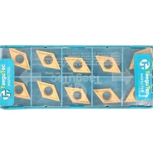 10 TAEGUTEC DCMT 11T304-MT Grade TT5100 CNC Lathe Coated Carbide Turning Inserts - Picture 1 of 12