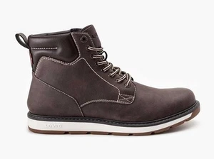 Botas Levi's Marshall, Botines Para Hombre - Marrón Oscuro, Amarillo Medio - Imagen 1 de 10