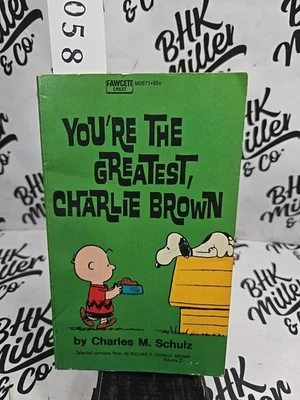 You're The Greatest, Charlie Brown! 1971 Charles Schulz Fawcett Crest Paperback - Image 1 of 4