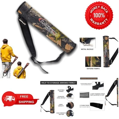 Compact Nylon Arrow Quiver with Adjustable Strap - Perfect for Target Practice - Image 1 of 4