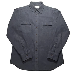 Taylor Stitch Yosemite Hemd Herren 40 dunkelblau Bio Baumwolle Flanell chamois - Bild 1 von 9