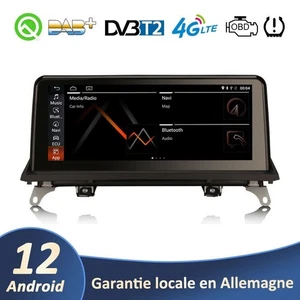 64GO Android 12 Autoradio For BMW X5 E70 X6 E71 CIC IPS WiFi DAB+ CarPlay Camera - Imagen 1 de 13
