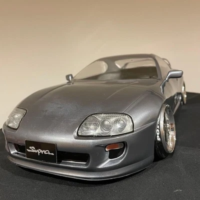 SUPRA TOYOTA Silver RC Car Body Only 1:10 All Painted TAMIYA - Image 1 of 4