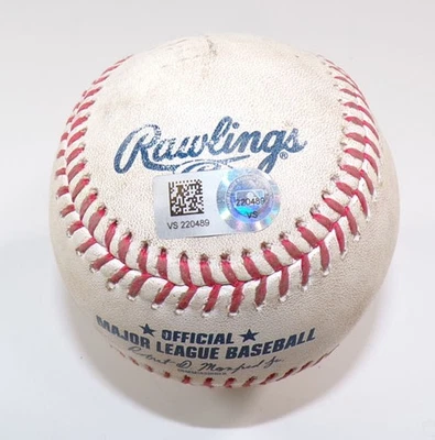 4-14-23 Guardians @ Nationals Game Used Baseball Alex Call/Cal Quantrill COA - Image 1 of 3