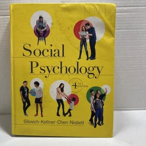 Social Psychology (Fourth Edition) - Hardcover By Gilovich, Tom - - Imagen 1 de 17