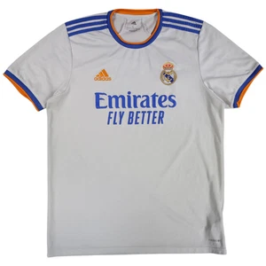 Real Madrid Heimtrikot 2021/22 Adidas Primegreen Herren Aeroready Größe L weiß - Bild 1 von 8