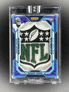 2024 NFL INSTANT ROOKIE LOGOS Jordan Travis Rookie NFL SHIELD 1/1 RC Jets - Picture 1 of 3