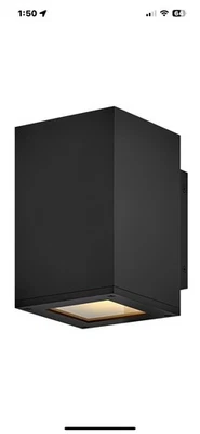 Hinkley Lighting 28910-LL Tetra 8" Tall LED Wall Sconce - Black - Image 1 of 3