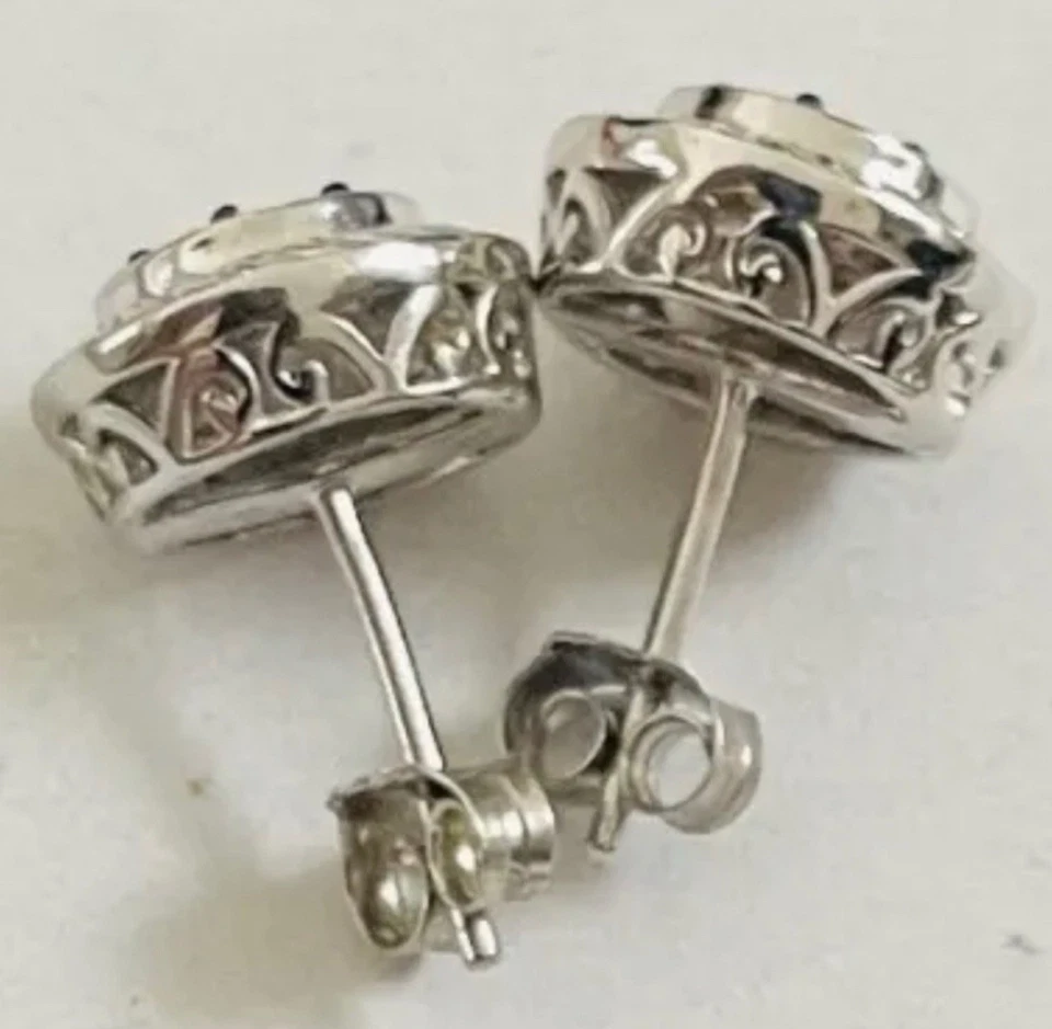 Joyeros JWBR Kay: pendientes de diamantes, plata de ley nuevos sin etiquetas Foto 1 de 4