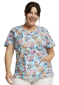 HIppie Hounds Dickies Scrubs EDS V Neck Top DK721 HPHD - Picture 1 of 6