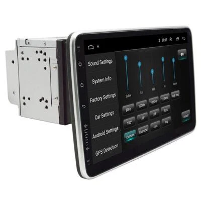 Radio estéreo para automóvil 10.1" Android 9.1 doble 2Din GPS Wifi OBD2 reproductor de enlace espejo Foto 1 de 4