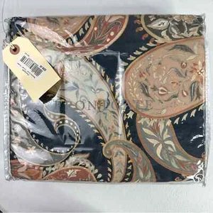 Nueva funda nórdica para cama Frontgate Ravenna Paisley tamaño queen azul 100 % algodón - Imagen 1 de 8