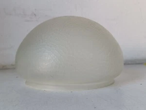 SATINIERTES GLAS MIT ORANGENSCHALE - ERSATZ LAMPE/DECKENLEUCHTE - FRÜHE 900er Jahre - Bild 1 von 6