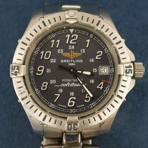 Breitling Colt Ocean A64050 Grey Dial Quartz Men's Watch 41mm - Free Ship USA - Picture 1 of 13