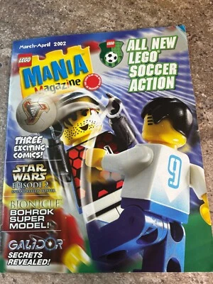 LEGO Magazine 2002 March - April Soccer Star Wars Spiderman Yoda Lego Land VTG - Image 1 of 4