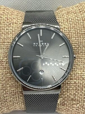 Мужские кварцевые часы Skagen Ancher SKW6108 серый нержавеющая сталь аналоговый циферблат AEA225 - Изображение 1 из 4