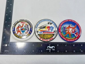 Vtg Lot 3 INTERNATIONAL BALLOON CHAMPIONSHIP BATTLE CREEK MI Button Pins Kellogg - Picture 1 of 5