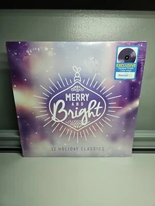 Merry and Bright 12 Holiday Classics Christmas Purple LP Vinyl Walmart Exclusive - Picture 1 of 2