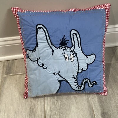 Almohada acolchada estándar Pottery Barn 2011 Dr. Seuss Horton Hears A Who/e1 Foto 1 de 3