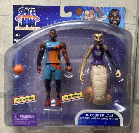 SPACE JAM - A NEW LEGACY  Action Figures 2 Pack LeBron James & White Mamba 2021 Cover