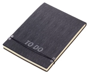 Notepad DIN A5 elastic cord as closure, FSC paper by TROIKA - Picture 1 of 5