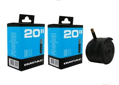 2 x IMPAC SCHWALBE FAHRRAD INNENROHR 20" 1,50/2,35 40/60-460 AV SCHRADER VENTIL BMX
