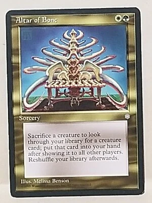 Magic the Gathering Altar of Bone Ice Age 1995 NM Near Mint Condition - Image 1 of 2