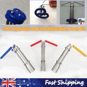 3Pcs Hydraulic Cylinder Piston Rod Seal Up U-cup Installation Tool Avoid Damage - Picture 1 of 11