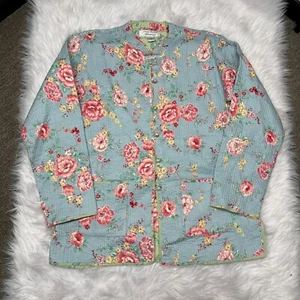 CHAQUETA ACOLCHADA REVERSIBLE SAM HILU'S CLASSICS FLORAL AZUL/VERDE - Imagen 1 de 10