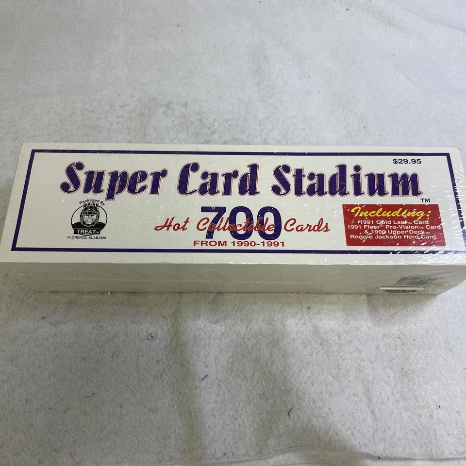 1990 - 1991 Super Card Stadium Box 700 Card Mix Gold Leaf Pro-Vision Hero Card