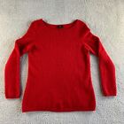 Talbots Sweater Womens Plus Size X Red Pure Cashmere Pullover Boat Neck Soft