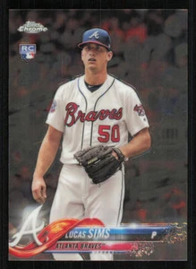 2018 Topps Chrome #42 Lucas Sims RC - Picture 1 of 2