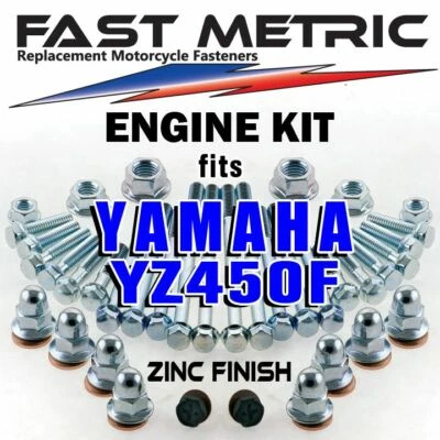 '03-'05 Yamaha YZ450F Kit de pernos de reconstrucción de motor | Sujetadores ZINC estilo FÁBRICA Foto 1 de 4