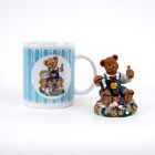 Learning Bear Hand Painted Figurine with Matching Mug Limitless Treasures