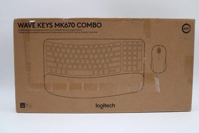 Logitech Wave Keys MK670 Combo Ergonomic Wireless Keyboard and Mouse - Image 1 of 4