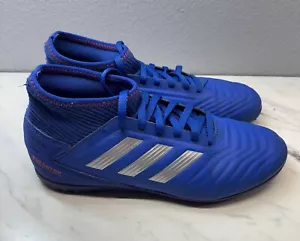 Adidas Predator Tango 19.3 Youth Turf Shoes Blue/Silver CM8546 (used) - Picture 1 of 8