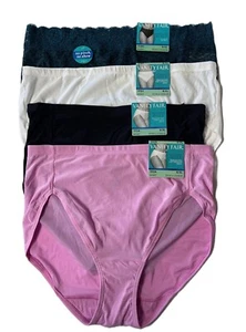 Lot/4 Vanity Fair Size 8 Hi-Cut Briefs #13124 13321 13280 MSRP $41.50 - Picture 1 of 6