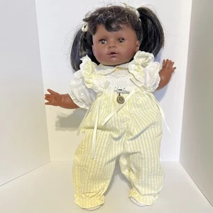 Zapf Creations Afroamerikanische Vintage Baby Puppe Schlafaugen Zöpfe - Bild 1 von 15