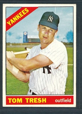 1966 Topps #205 Tom Tresh Yankees de Nueva York ~ EX Foto 1 de 2