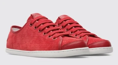 Women’s CAMPER Red Leather Nubuck “UNO” Sneakers Tennis Shoes 39 9 NEW - Image 1 of 4