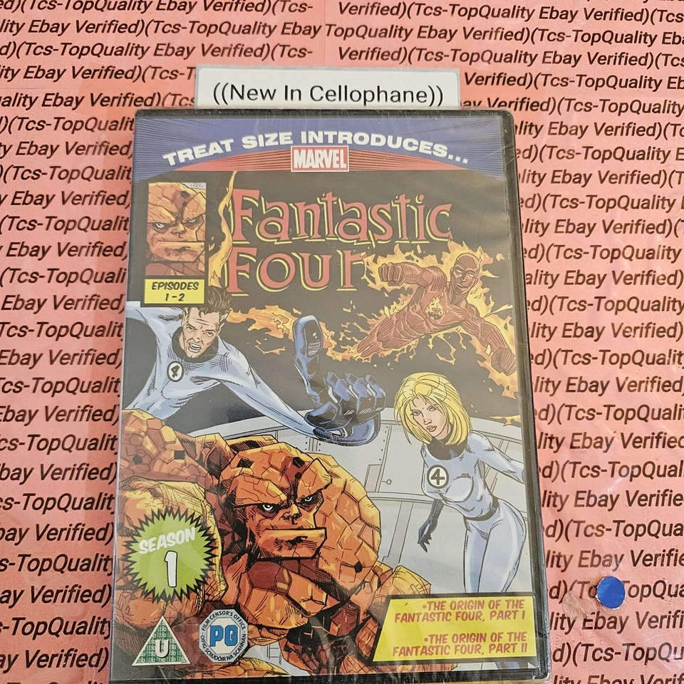 Fantastic Four Season 1 Episodes 1 and 2 DVD ADVENTURE (1994) New Sealed  - Image 1 of 1
