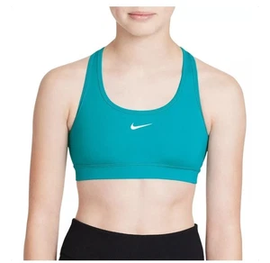 Nike Swoosh BH Kinder Dri-Fit Medium Support GRÜN M - Bild 1 von 4