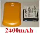 Case Yellow+Battery 2400mAh Type EB464358VU For SAMSUNG GT-S6500D