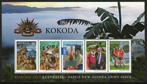 Australia 2010 Kokoda - Joint Issue with PNG Mini Sheet MUH - Picture 1 of 1