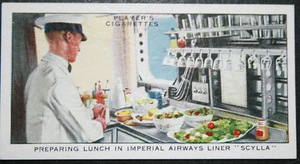 Imperial Airways Catering Pantry Original 1936 Vintage Card EE02M - Bild 1 von 2
