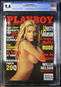 PLAYBOY November 2002 🔥Kristy Swanson🔥Graded CGC 9.4 TOP POP! w/ Willie Nelson - Picture 1 of 4