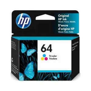 Original 64 Tri-Color Ink Cartridge (N9J89AN) for ENVY 6200 6255 7100 exp 2025 - Picture 1 of 5