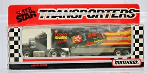 1992 Matchbox Transporter Truck NASCAR Davey Allison Texaco Havoline Ford 1:87 - Picture 1 of 10
