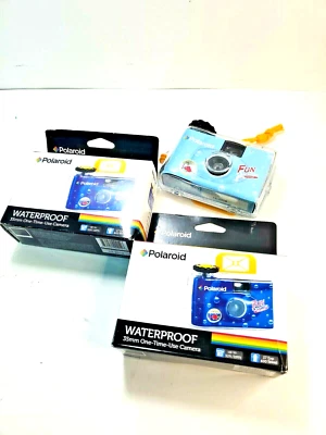 3 Polaroid Camera L35mm Fun shooter One Time use Waterproof Weather proof - Image 1 of 4